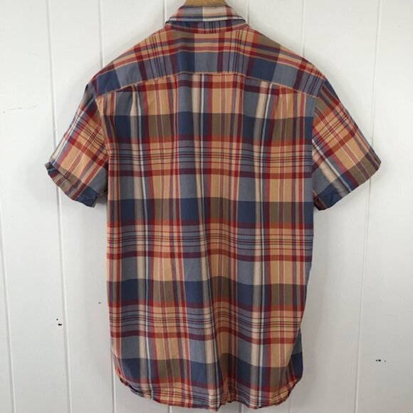 J. Crew Mens Shirt Plaid Short Sleeve Button Down Large - Picture 2 of 8